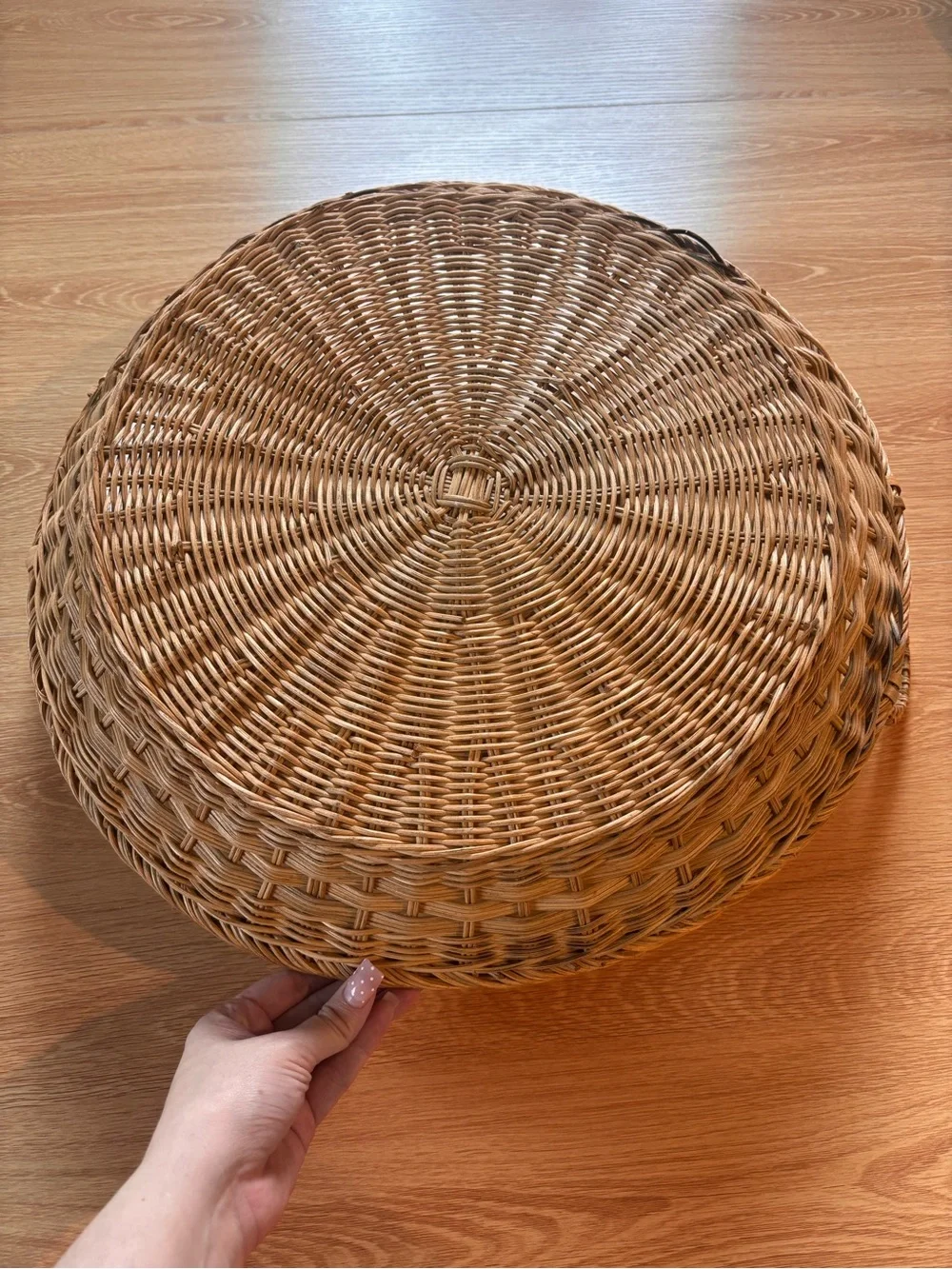 Threshold Studio Mcgee Handwoven Rattan Decorative 18” Tray